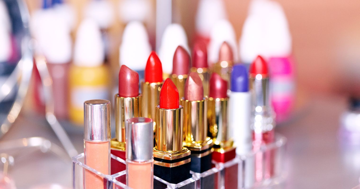 large amount of chemical is needed to make various colours in lipsticks