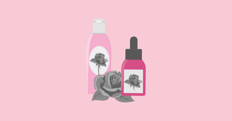 featured photo for rose oil and rose water infographic